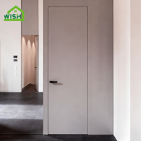 Porte intérieure sans cadre de style américain, couleur personnalisée, porte en bois invisible, porte cachée, construction intérieure