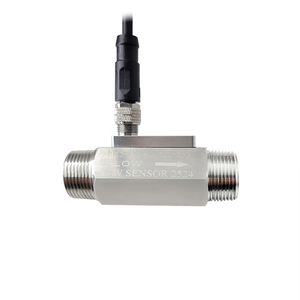 Sensor de Flujo Hall FHS-1SV420-1T60L-6SS SUS304, Rosca Macho R3/4, 4-20mA, 1-60L/min, 24VDC, Medidor de Líquido - Product Image 1