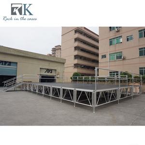 Scène de spectacle à hauteur réglable pour festivals de musique, installation rapide - Product Image 2