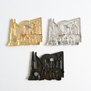 Imán de Refrigerador de Recuerdo de Dubái, Burj Khalifa, Imán de Metal 3D para Refrigerador, Regalo de Viaje de los Emiratos Árabes Unidos, Decoración con Baño de Oro, Plata y Bronce - Product Image 4