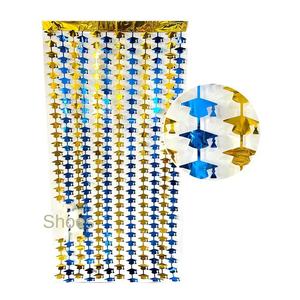 Érudit chapeau pluie soie rideau fête faveur pour la saison de remise des diplômes et événement décoration <span class=keywords><strong>fond</strong></span> mur porte rideau <span class=keywords><strong>docteur</strong></span> chapeau Style - Product Image 1