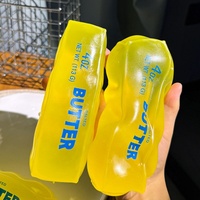 Jouet sensoriel anti-stress Vaseline Squishy Concombre de mer transparent à picots, à presser, cadeau de fête pour enfants, vente en gros