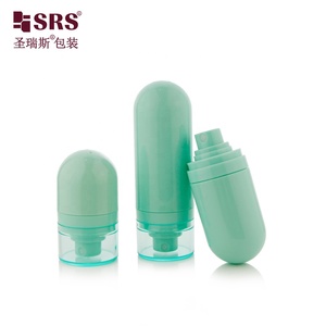 Botella de Bomba Sin Aire de Color <span class=keywords><strong>Pastel</strong></span> Vacía, Forma Cilíndrica con Fondo Redondo, Rosca de Tornillo, para Cuidado de la Piel y Estética, B001-50ML - Product Image 1