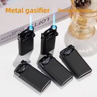 Nouveau Briquet Métallique Moderne Coupe-Vent avec Publicité Imprimée Rechargeable Haut de Gamme Vente en Gros