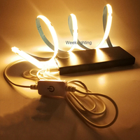 Bande lumineuse à LED COB sans tache sombre, 5V USB 3000k, 3,28 pieds, Flexible, haute densité, pour moniteur, rétro-éclairage Ambilight TV K