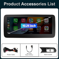 Autoradio multimédia 10,25 pouces DSP AM/FM pour Mercedes Classe C 2011-2013 Système NTG 4.5 Lecteur vidéo GPS intégré Caméra de recul