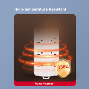 Nhà Máy 5M 6-Lỗ 15A/125V Tiêu Chuẩn Mỹ Ổ Cắm Bảng Điện Bảo Vệ Quá Tải Đa Cắm Ổ Cắm Dây Mở Rộng Cho Nhà - Product Image 5