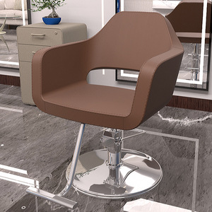 Nouveau Fauteuil de Coiffure de Luxe Rotatif en Acier Inoxydable, Fauteuil de Salon de Coiffure Réglable en Hauteur, Fauteuil de Barbier pour Permanente et Coloration - Product Image 3