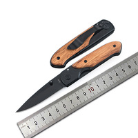 EDC — mini couteau tactique pliant de poche DA44, lame 440C, manche en acier et manche en bois, pour le Camping, la chasse, le plein air, outils de survie, EDC