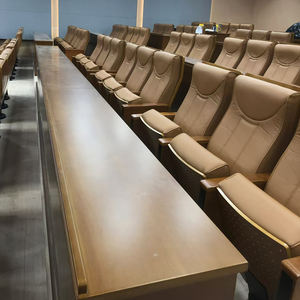 เก้าอี้หอประชุม โรงละคร ห้องบรรยาย และโบสถ์ แบบพับได้ ทันสมัย หุ้มผ้า  ตกแต่งด้วยหนังและแผ่นไม้คุณภาพสูง - Product Image 4