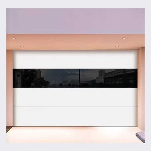 Porte de <span class=keywords><strong>garage</strong></span> sectionnelle automatique en aluminium de haute qualité, nouveau style, meilleur prix, avec panneau affleurant et isolation intégrale - Product Image 6