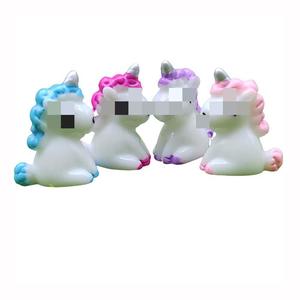 100 figurines licorne en résine Kawaii, décoration miniature pour jardin féerique, accessoires de décoration, statue, figurine - Product Image 2