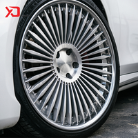Velg Mobil Penumpang 5*112 5*120 Forged 22 23 24 Inch, Multi Spoke, Floating Caps untuk G-Class AMG SLS S400 E-class