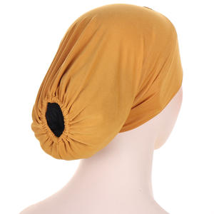 HZM-23318 coton couvre-chef musulman intérieur Hijabs casquette sous-écharpe Turban femmes sous écharpe Hijab <span class=keywords><strong>Bonnet</strong></span> <span class=keywords><strong>chimio</strong></span> chapeau - Product Image 5