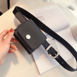Elegante riñonera de cuero PU, perfecta para combinar con faldas, funda para teléfono estilo punk y organizador. - Product Image 1
