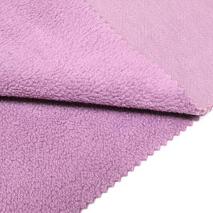 Cvc nhung polyester-cotton pha trộn vải đàn hồi Twill vải to sợi đan mùa thu Áo vải cho áo hoodie - Product Image 1