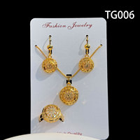 Parure de bijoux de mariée sphérique en laiton plaqué or 24 carats, style classique Vietnam-Inde, pour mariage, fiançailles, fête ou cadeau