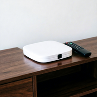 TV Box Android 14 con 4GB+16GB, Quad Core, 4K HDR, H265, Control por Voz BT, WIFI5, Compatible con Canales Deportivos en Vivo, 1 Año de Garantía