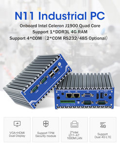 All Aluminum Structure Fanless Design <strong>Intel</strong> Celeron J1900 <strong>Quad</strong> <strong>Core</strong> Processor Mini PC 2 COM RS232/485 - Product Image 2