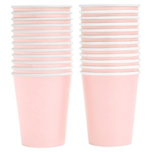 Juego de suministros de fiesta rosa de 24 piezas moderno, directo de fábrica, decoraciones de Baby Shower de cumpleaños para niña de 72 piezas, incluidos platos de papel - Product Image 5