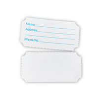 Billets de tombola personnalisables avec logo, rouleaux de billets de loterie double, billets de tombola sur mesure pour événements et récompenses en supermarché