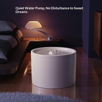 Fontaine à eau automatique en céramique pour chat, filtre réutilisable, détachable, facile à nettoyer, fontaine à eau saine pour animaux de compagnie de petite et moyenne taille