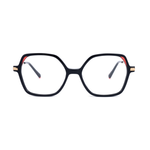 उच्च अंत महिलाओं की बड़ी गोल फ्रेम प्लेट सतह + धातु पैर की ओटी - Product Image 2