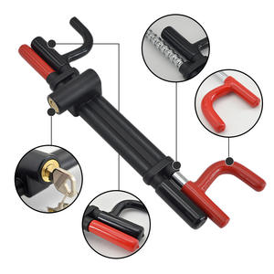 Serrure réglable rotative de sécurité de véhicule robuste Serrure <span class=keywords><strong>antivol</strong></span> universelle Serrure de volant - Product Image 6