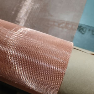 Maille de fil de cuivre <span class=keywords><strong>Faraday</strong></span> Emf Blindage 99.9% Électrode de maille en laiton pur personnalisée par les producteurs chinois - Product Image 2