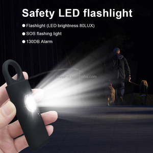 130db sonido fuerte SOS llavero sirena con mosquetón emergencia autodefensa alertas para mujeres escuela niños corredores nocturnos - Product Image 6
