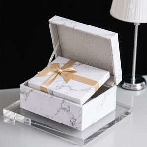 Tối Giản Màu Xám-Trắng 2Mm Dày Matte Kết Thúc Các Tông Hộp Quà Tặng Ribbon Giọng Cao Cấp Miếng Bọt Biển Lót Cho Thanh Lịch Nến Hiển Thị - Product Image 2