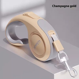 Tali traksi teleskopik otomatis, untuk anjing pola Solid nilon 3M sabuk berjalan luar ruangan Teddy Cat gigitan anjing - Product Image 6