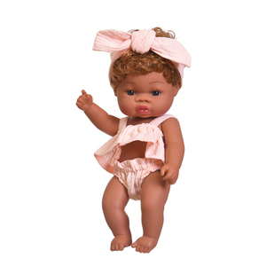 Muñecas Africanas Nuevas, Lindas Muñecas Negras de Silicona y Vinilo Suave, Juguete para Niños, Muñeca Reborn de 14 Pulgadas/35 cm para Niña, Gran Venta - Product Image 3