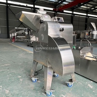 Groente- en fruitblokjes snijmachine RVS Hoge capaciteit 500-1000kg/u 380V Motor aangedreven Verstelbare fijnheid Snijden in blokjes