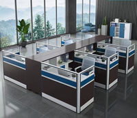 Postes de travail modulaires OEM les plus vendus pour bureaux, pour 2, 4, 6 ou 8 personnes, postes de travail en cubicle