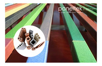 PANELTEK panneau de façade extérieure en terre cuite, panneau décoratif en terre cuite avec système de suspension à sec