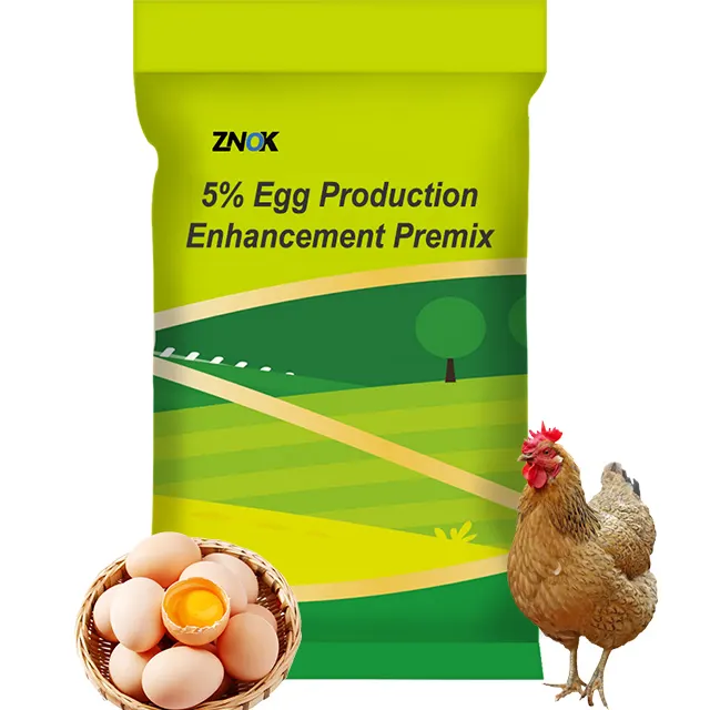 أفضل سعر وبجودة 5٪ للدجاج البيضاوي والبطط أثناء فترة التسمين مجمع من المكونات الأولية 25 كجم من مواد تغذية الليزين للدجاج