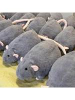 Peluche Souris Géante en Forme de Branche de Fleur, Jouet Simulé, Oreiller Mignon et Drôle, Cadeau d'Anniversaire Unisexe, 31cm-50cm, Chine