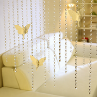Nouvelle Arrivée Rideau en Verre Cristal Tendance Design Vintage Imitation Ornement Décoratif pour Fond de Mariage
