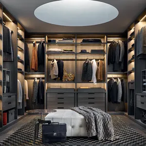 Italia moderna armadio camera da letto con armadio armadio in legno
