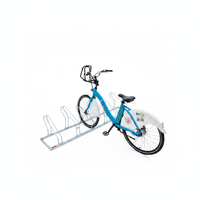 Support de stationnement pour six vélos, galvanisé, écologique, durable, léger, robuste, pour le stockage des vélos, 40x210 cm, extérieur, public, 100 kg