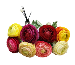 Décor artificiel à 2 têtes de fleurs en soie Offre Spéciale pour la décoration de Noël ou de la Saint-Valentin de mariage à la maison - Product Image 1