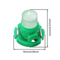 Nouvelles ampoules LED 12V 0.5W pour tableau de bord de voiture T3 T4.2 T4.7 COB 1LED, ampoule de jauge de groupe, blanc bleu rouge jaune