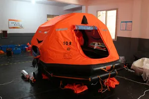 4 To 25 Passagers Solas Water Safety Lifesaving Rescue Self-Inflatable Life Raft For Marine Safety