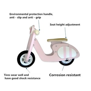 <span class=keywords><strong>Mini</strong></span> <span class=keywords><strong>jouet</strong></span> d'équilibre de couleur naturelle en bois personnalisé vélo enfants enfants scooter d'équilibre de vélo jouets d'apprentissage préscolaire - Product Image 2
