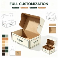 Boîte d'expédition en carton ondulé recyclable personnalisée avec logo privé, boîte d'expédition en papier pour vêtements, accessoires, cadeaux, emballage en vrac, commande