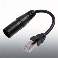 Câble adaptateur RJ45 vers XLR 3 broches mâle-femelle, connecteur audio Ethernet pour système audio réseau