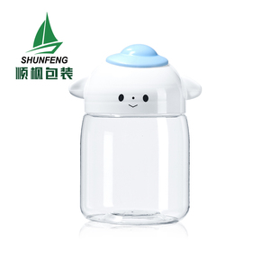 150 מ "ל 250 מ" ל 8 עוז 16 עוז קוסמטיקה קרם ממתקים מיכל אריזה מיכל מותאם אישית עגול לחיות מחמד מזון פלסטיק אחסון צנצנת עוגיות ברור עם מכסה - Product Image 6