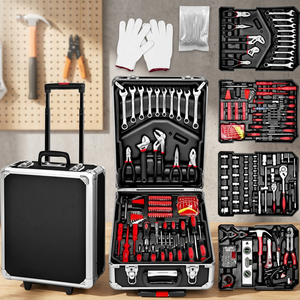 Telescopic Handle Wheeled Multi‑layer Storage <b>Tool</b> <b>Set</b> Durable Household Repair <b>Tool</b> Kit For Home DIY Daily Maintenance Work - Product Image 2