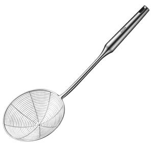 Stainless Steel Hot Pot Strainer Long Handle Dumpling Noodle Ladle All Steel Mesh Sieve For <b>Seafood</b> Cooking - Product Image 1